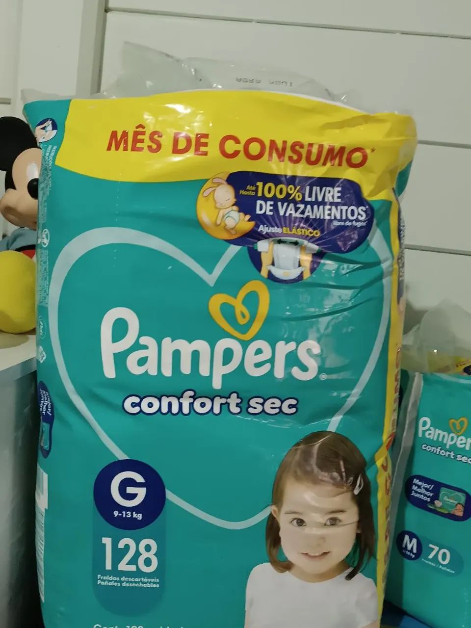 Fralda G Pampers 128un