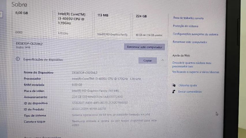 Dell Vostro 3458 i3 - Foto 5
