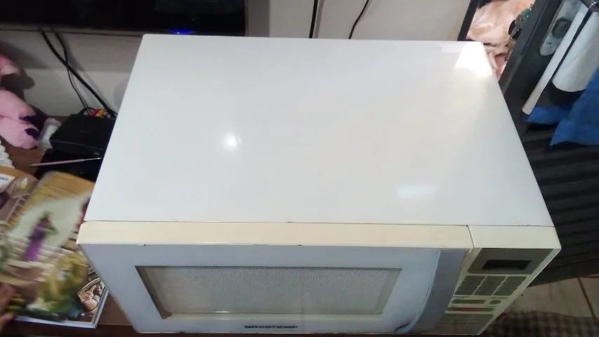 microondas grande funcionando perfeitamente barato 