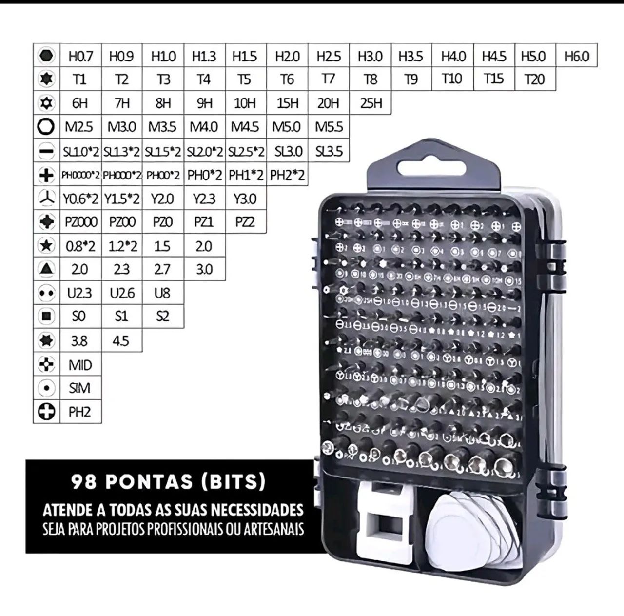 Kit ferramenta 115 peças mini para celular, Tablet e  notebooks  - Foto 5