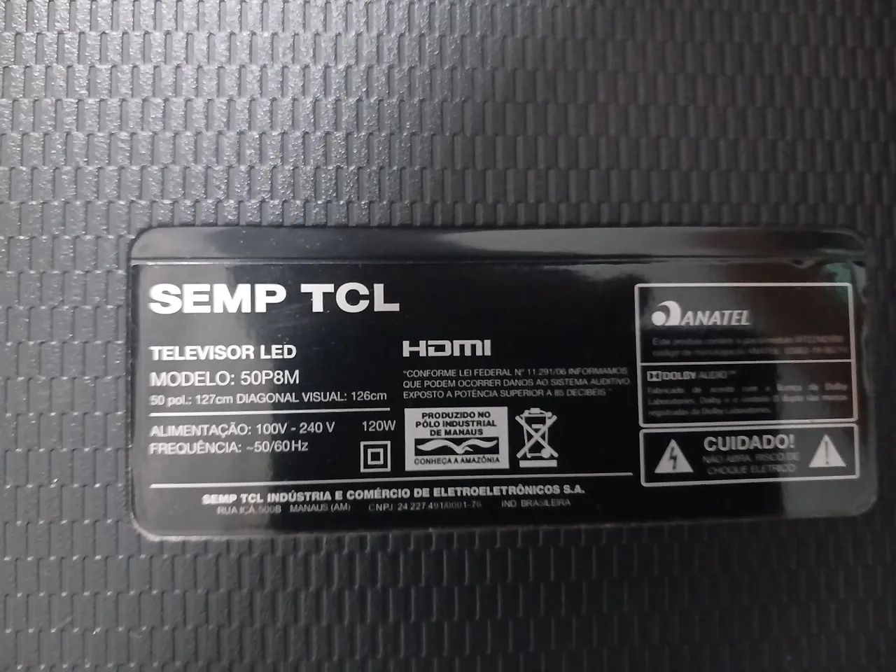 Smart tv tcl 50 polegadas tela quebrada  - Foto 2