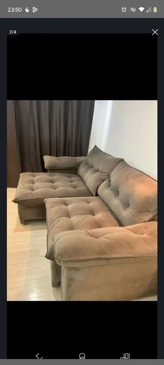 Sofá retrátil 4 lugares  - Foto 2