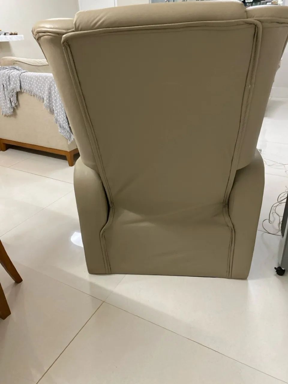 Cadeira do Papai reclinável em courino - Foto 3