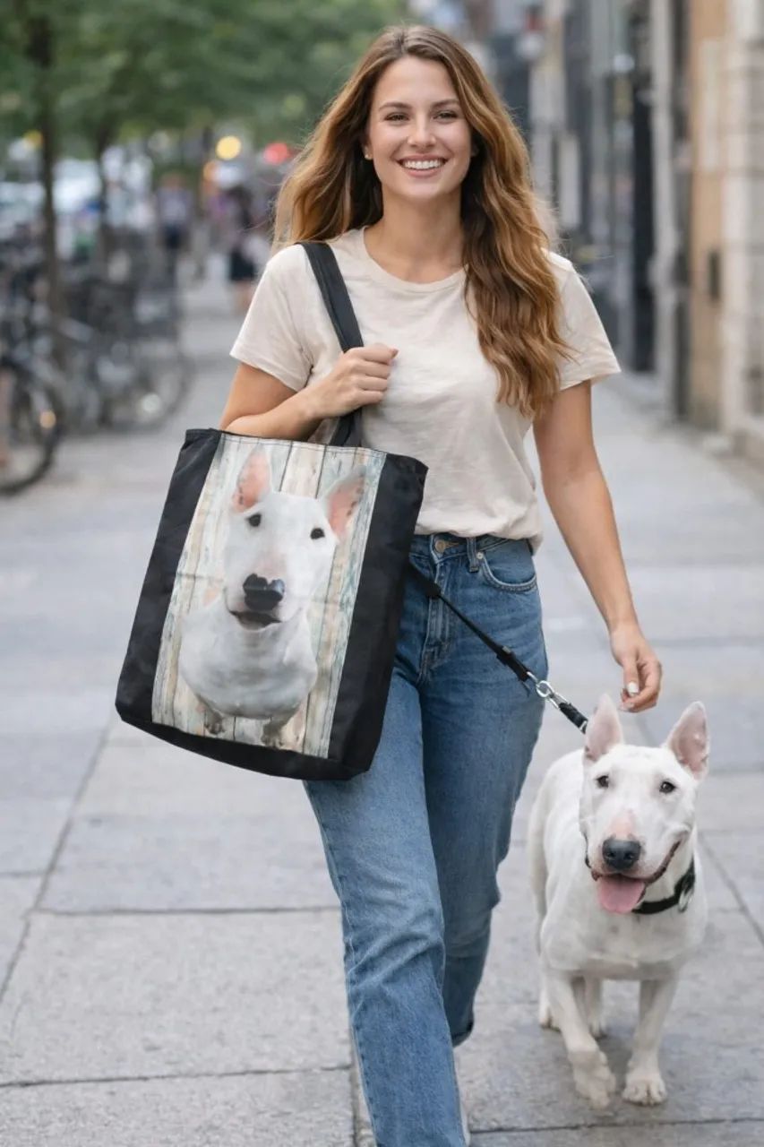 Bolsa ecobag estampa Bull Terrier 