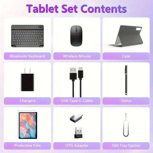 Tablet Kimlok Android 14 Tablet 8GB memória 128 HD + SD 1 tera novo - Foto 3