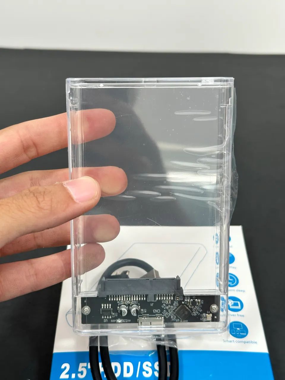 Case transparente para HD/SSD 