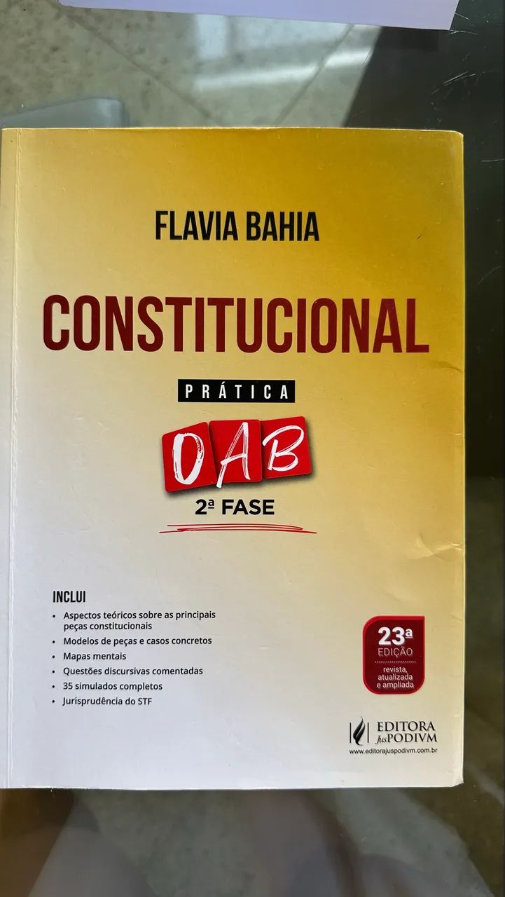 Livro prática OAB constitucional- Flávia Bahia 