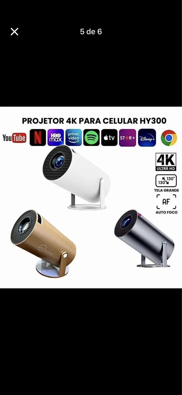 Projetor smart hy300 lacrado - Foto 4