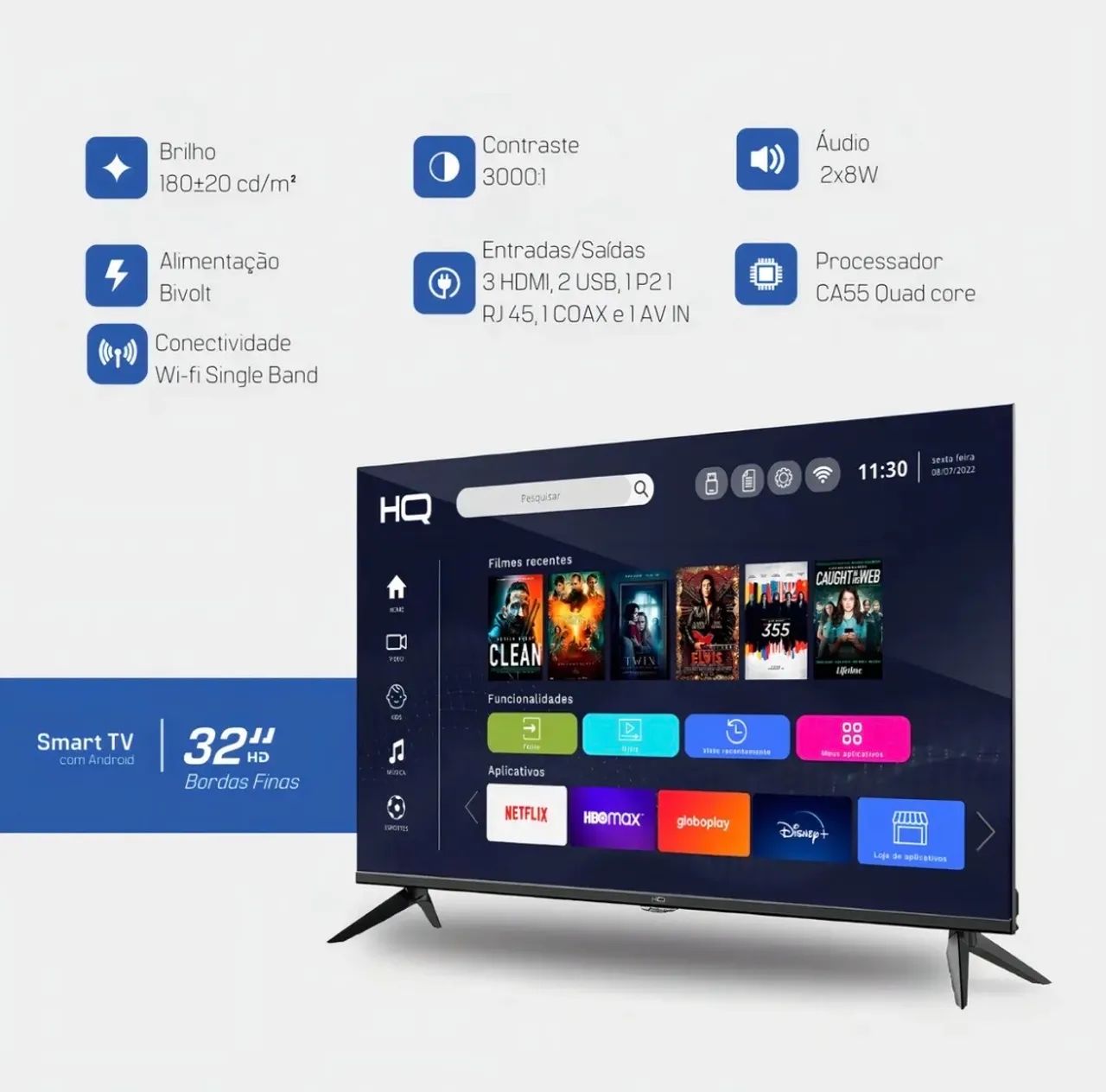 SMART TV HQ 32 - LACRADA - Foto 2