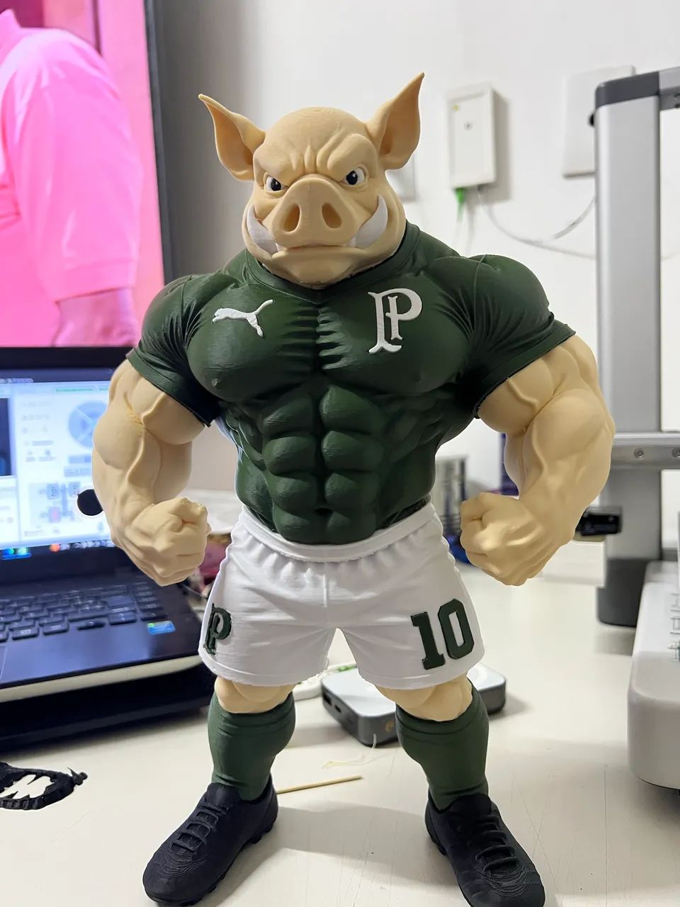 mascote palmeiras impresso em 3D - Foto 3