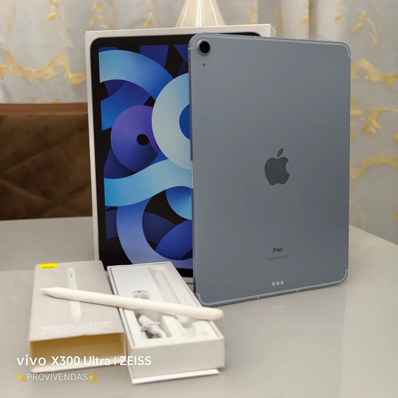 iPad Air 4ª Geração Wi-Fi + Cellular 256gb. completo, com NF e acessórios.act Olx pay. - Foto 5