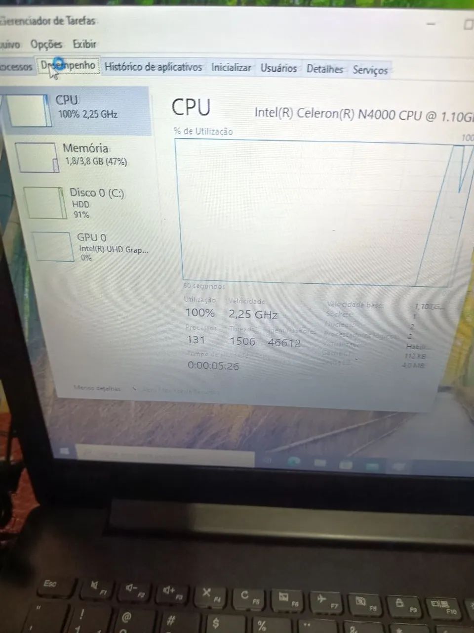 Notebook Lenovo ideapad Celeron 4gb Ram 1tb disco - Foto 4