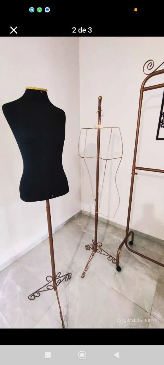 Kit Arara de Roupas Rose desmontável. - Foto 2