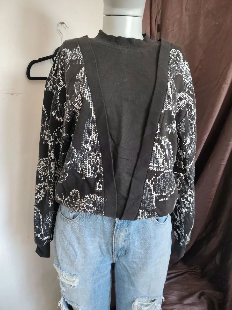 Blusa moletom feminina vintage 