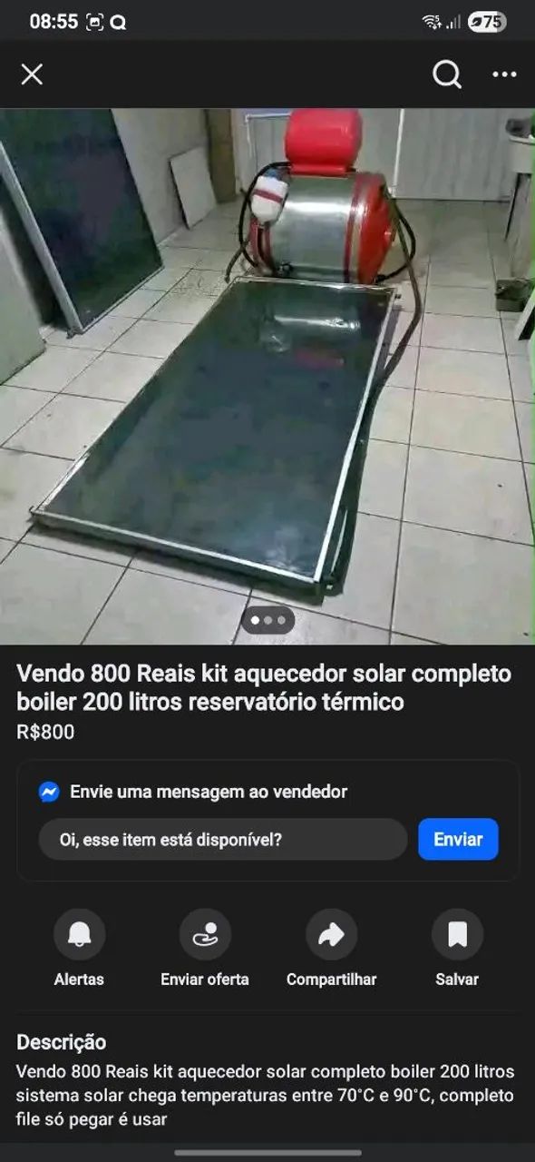 Boiller aquecimento solar - Foto 3