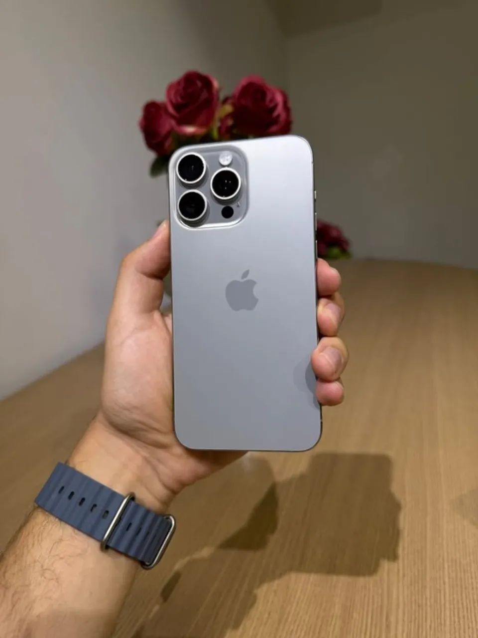 Iphone 15 Pro Max 256Gb Natural Titanium (IMPECÁVEL) - Foto 2