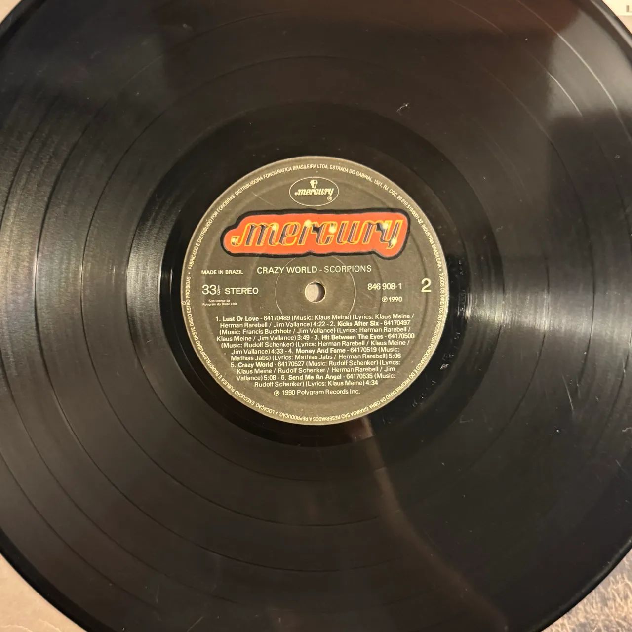 LP VINIL SCORPIONS - CRAZY WORLD - Foto 2