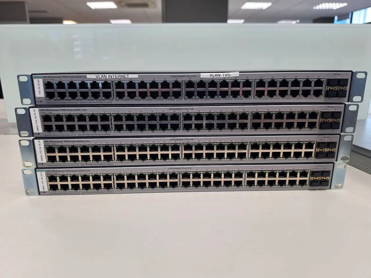 Valor unitário 3x Switch hpe 1920s 48g 4sfp - Foto 2