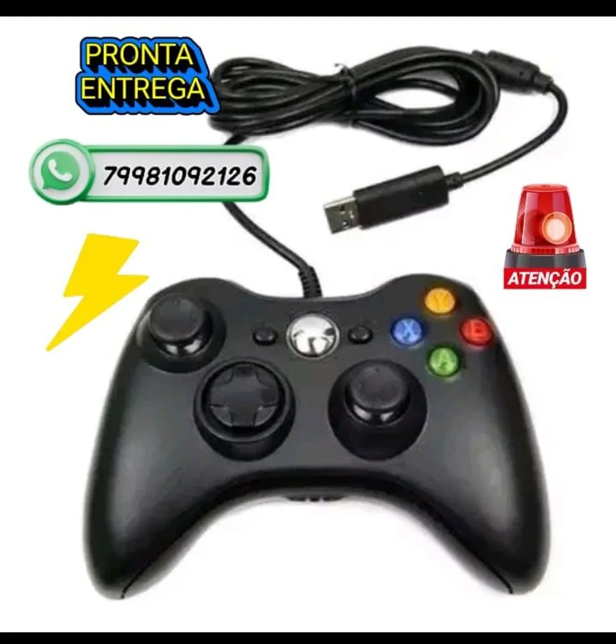 Controle Xbox , compativel com, computador e Android,  pronta entrega