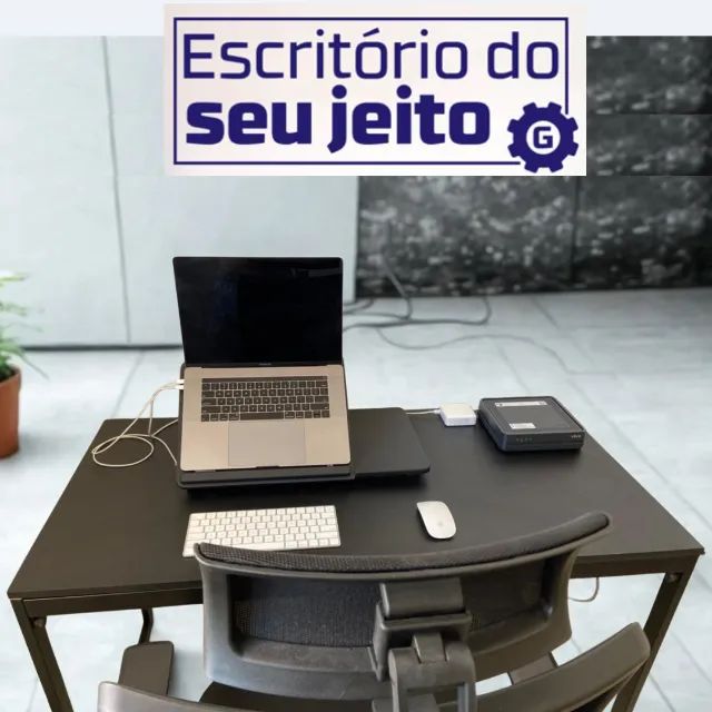 Escrivaninha Reforçada 120cm NOVA Mesa Industrial Multiuso para Computador de estudo Gamer - Foto 4