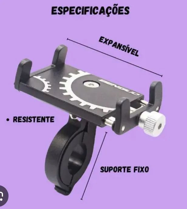 Suporte celular inox 