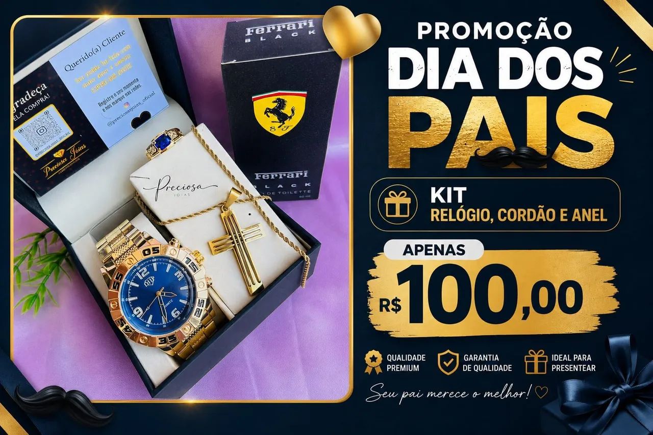 ? KIT MASCULINO ESPECIAL DIA DOS PAIS ? - Foto 2