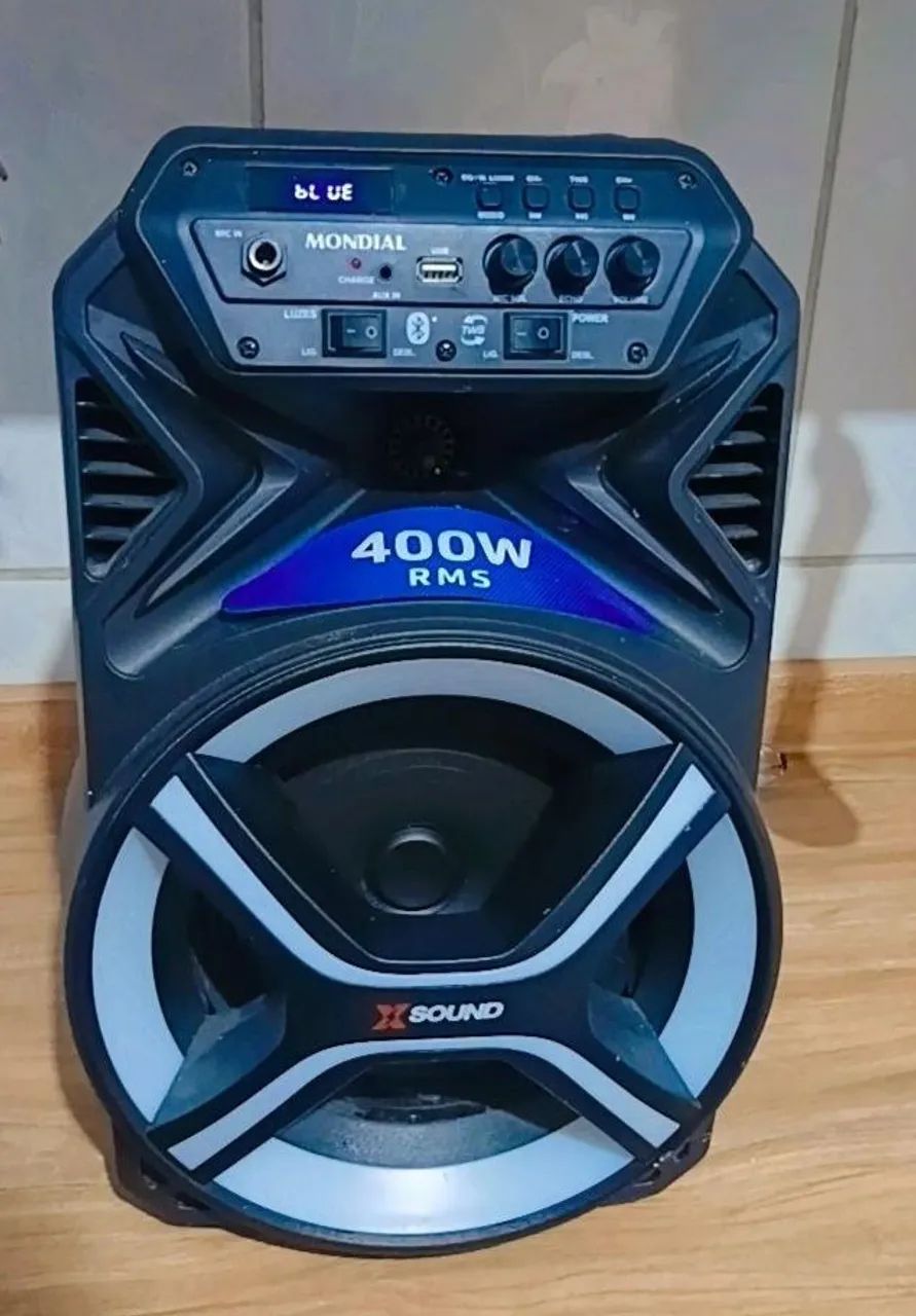 Caixa de Som mondial, Bluetooth aceita microfone e