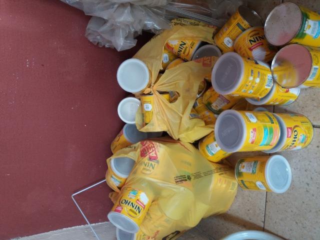 Lata de leite vazia 400g