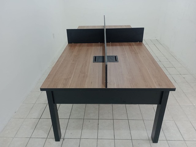 MOVEIS DE ESCRITÓRIO Estação de trabalho 4 pos nova c/caixa de tomadas*leia a descrição* - Foto 2