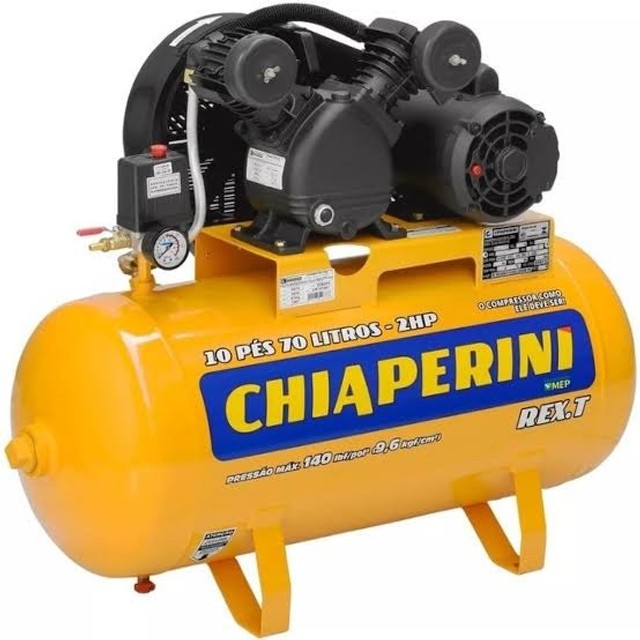 Compressor de ar balão 70LT c/ motor Chiaperini - Foto 5