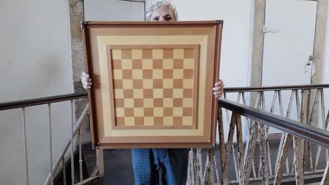 Tabuleiro 4 em 1 domino/cartas/xadrez e dama. - Foto 5