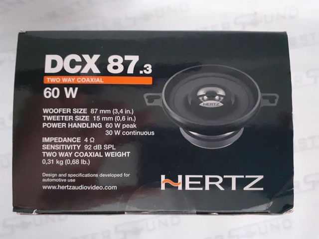 Alto-falante. Hertz. DCX 87.3. Italiano. 3,5". 60RMS.  Garantia. Novo. Instalado.  - Foto 2