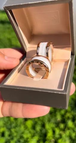 Anel bvlgari banho de ouro 18 k unidade - Foto 5