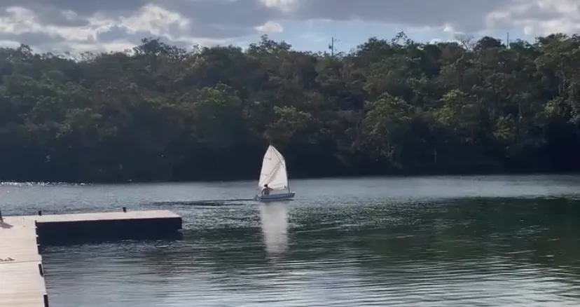 Vela de Optimist para iniciantes( aceito proposta em dinheiro) 