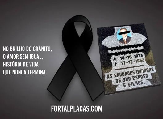 Placa de Granito para túmulo