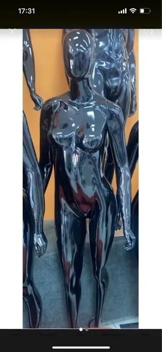 Manequim Fibra Feminino Fitness Preto