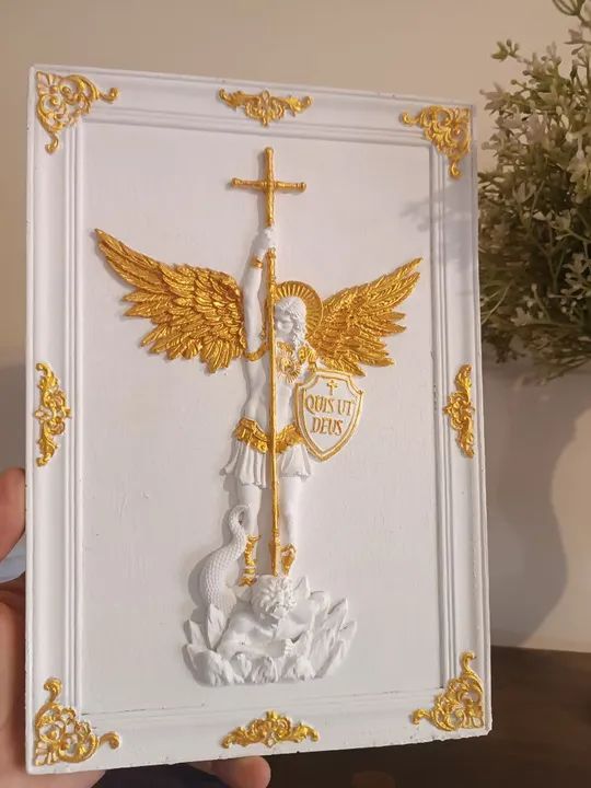 Arte sacra Quadro de Gesso - Foto 3