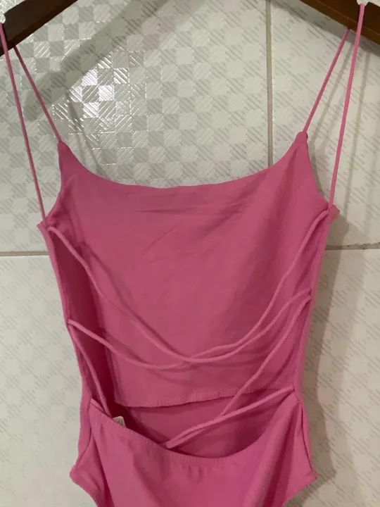 Body Rosa sem Mangas NOVO  - Foto 2