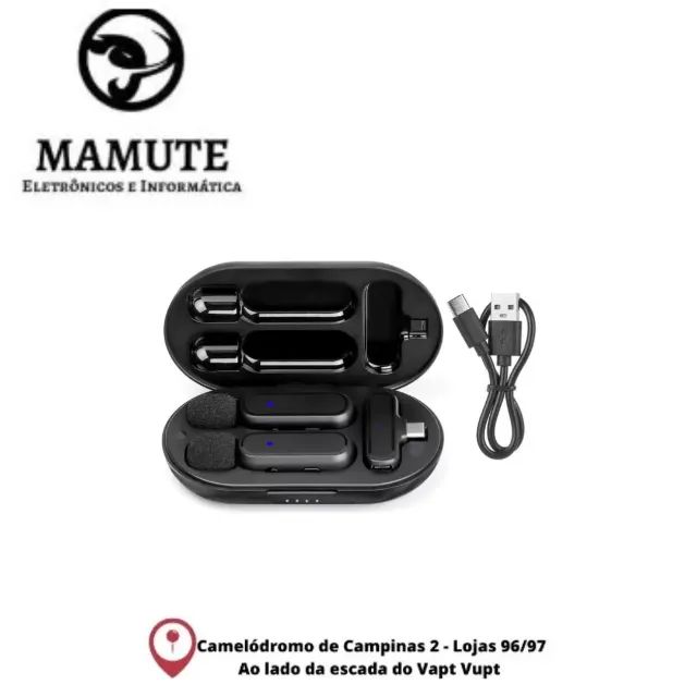 Microfone De Lapela Duplo Profissional H'Maston 