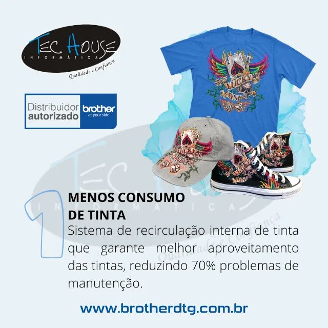 Impressora Brother GTX Pro - Impressora Têxtil DTG e DTF64175470966275121