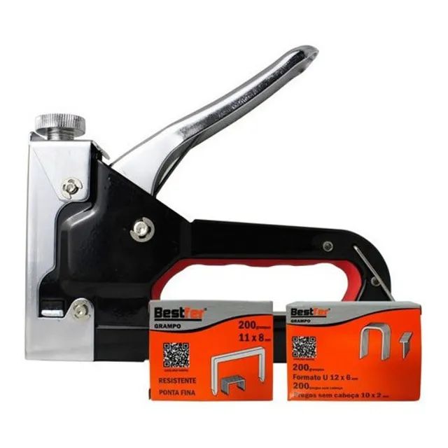 Grampeador Tapeceiro Profissional Bestfer Bfh0133 2