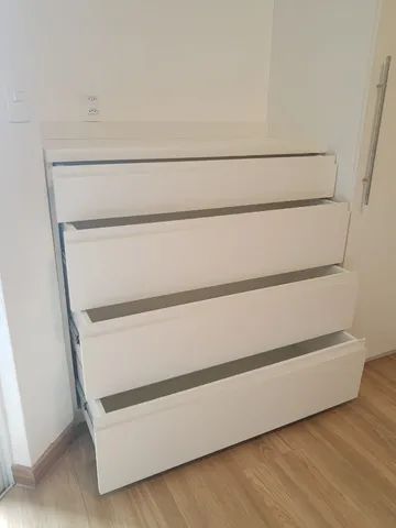 comoda de mdf toda branca - Foto 3