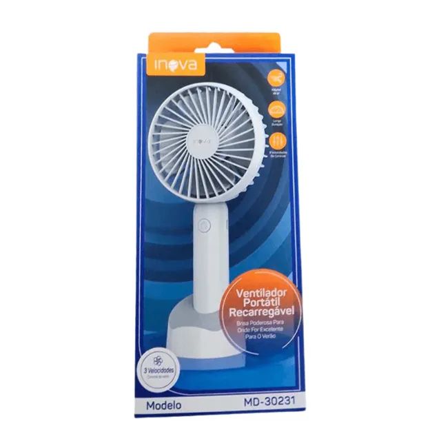 Ventilador Portátil Recarregável MD-30231 - Inova  cod: 4062 - Foto 4