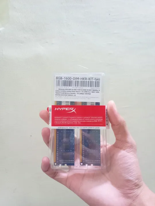 Mémoria RAM 8GB (2x4) 1600Mhz!