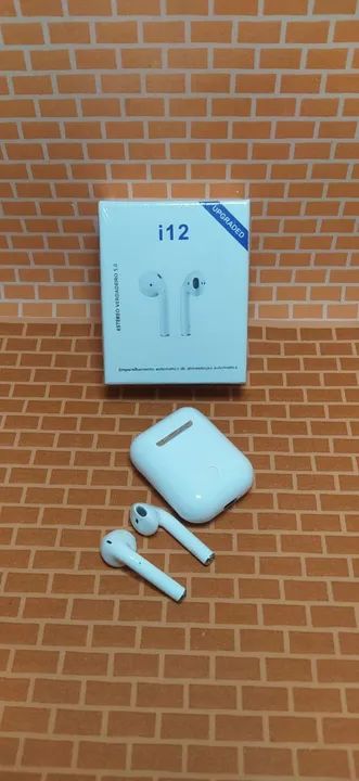 Fones de Ouvido i12 TWS Bluetooth branco