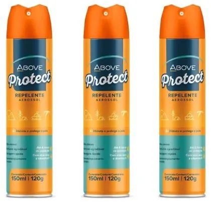 Kit 3 repelentes aerosol 