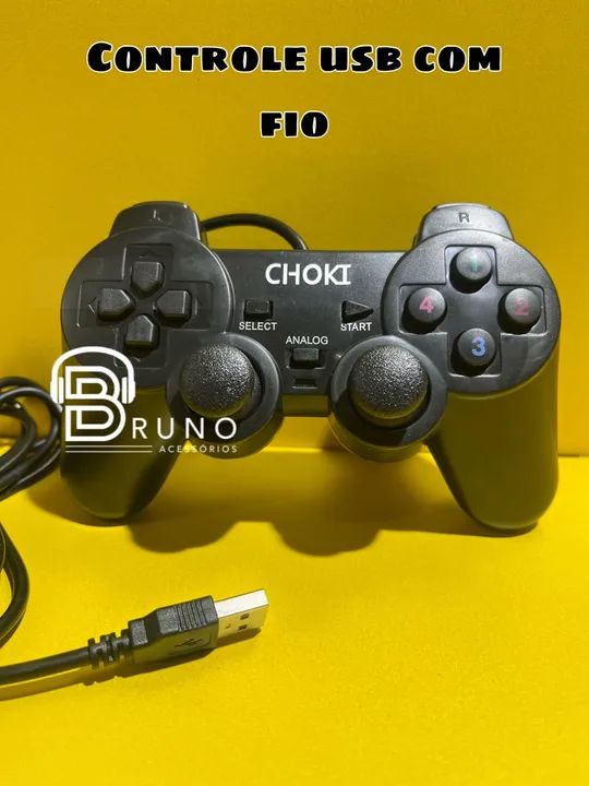 Controle USB com fio 
