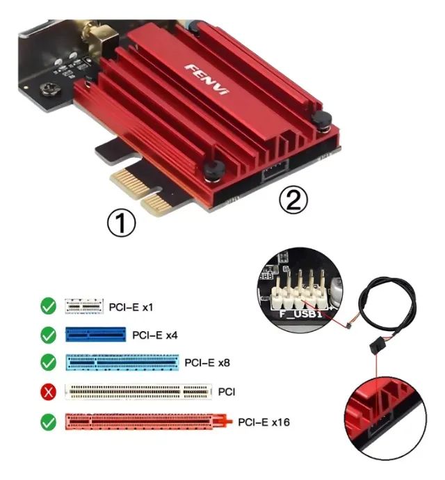 Placa wifi dual band + Bluetooth - Foto 2
