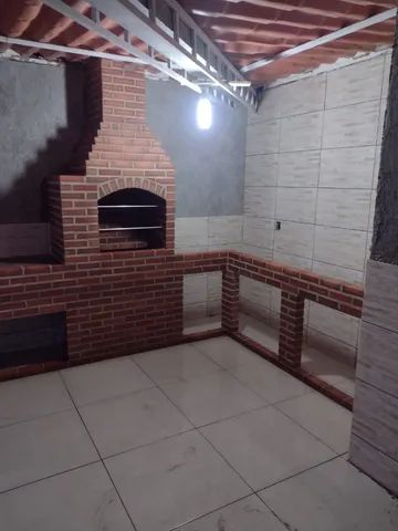 Churrasqueira com base em L