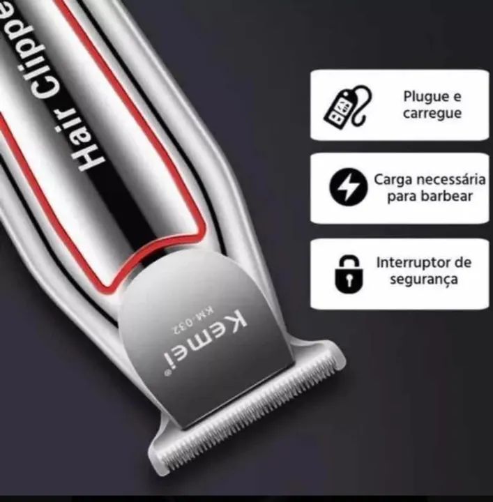 Máquina corta cabelo Kemei  - Foto 6
